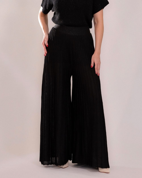 Calça Pantalona Plissada Lorex