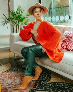 Cardigan Texturado Acabamento Canelado Premium