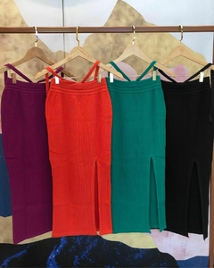 SAIA COM AMARRAÇÃO E FENDA - RC7 Fashion