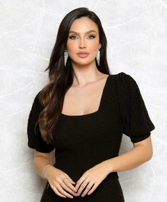 CROPPED MANGA PRINCESA LAISE ACABAMENTO CANELADO na internet