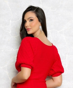 CROPPED MANGA PRINCESA LAISE ACABAMENTO CANELADO - comprar online