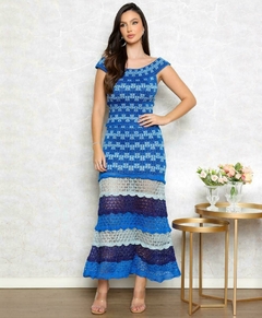 CONJUNTO RAYON BLUSA DECOTE CANOA E SAIA LONGUETE - comprar online