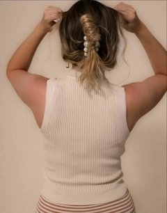 Blusa regata canelada gola alta rayon na internet