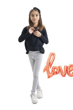 Calza FRIDA Gris Melange. - tienda online
