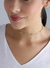 Colar malha banhado a ouro 18k