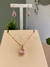 Imagem do Conjunto Colar e Brincos Zircônia Rosa