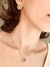 Conjunto Iris Brincos e Colar Cravejado em Zirconias - comprar online