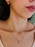 Conjunto Brincos e Colar Singapura Gota Rosa na internet