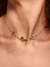 Choker 3 Trevos Dourado na internet