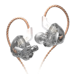 Kz edx cristal cor 1dd alta fidelidade graves fones de ouvido no monitor esporte