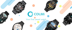 COLMI-V70 Smartwatch para homens, tela AMOLED HD ultra grande, chamada Bluetooth na internet
