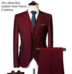 Ternos Para Homens Elegante Blazers Set Casamento Luxo 3 Peças Business Formal