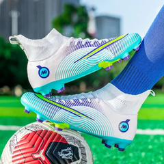 Sapatos de futebol superleves profissionais para homens, treinamento com grama,