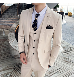Fatos de casamento formais masculinos, snoking para noivo, jaqueta, calça, cole - EnRicos