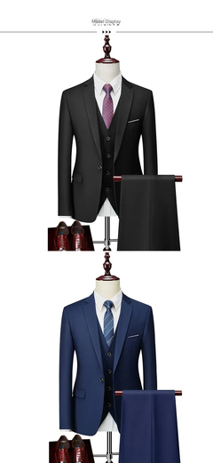 Casaco de Luxo Slim Fit e Calças Casacos Completos para Homens, Blazers de Casa na internet