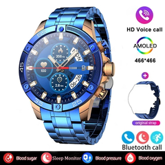 Smart Watch for Men, AI Medical Diagnosis Smartwatch Diagnóstico de Gordura San
