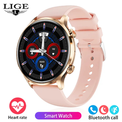 Imagem do LIGE-Bluetooth Call Smart Watch para homens e mulheres, função fisiológica, p