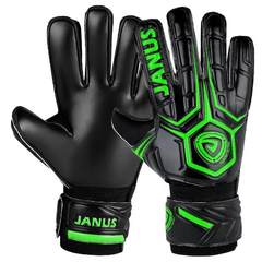 Luvas de futebol Janus Finger Protection, luvas reforçadas de futebol para cria na internet