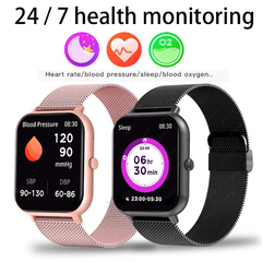 Bluetooth Call Smart Watch para Homens e Mulheres, Smartwatch, Freqüência Card - loja online
