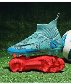 Sapatos de futebol unissex profissional para homens, picos longos ultraleves, tr - loja online