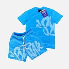 Synaword-camiseta de algodão com manga curta masculina, estampa de Hip Hop, aga