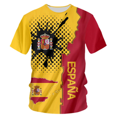 Camiseta esportiva de secagem rápida masculina, manga retrô curta, roupas de r - EnRicos