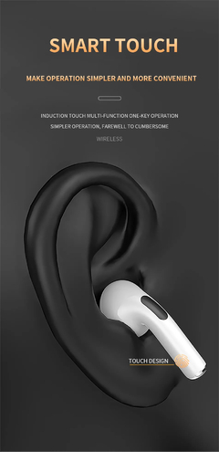 Imagem do Air Pro 6 TWS Fones De Ouvido Sem Fio Bluetooth, Mini Pods Originais, Esporte He