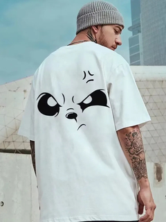 Camiseta casual de manga curta solta masculina, roupa de casal, blusa de algodã - comprar online