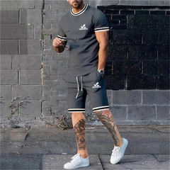 Conjunto de camiseta e calções de praia para homens, monocromático, Letter Pr - comprar online