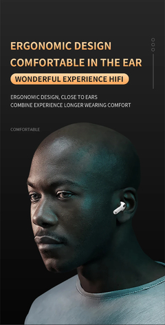 Air Pro 6 TWS Fones De Ouvido Sem Fio Bluetooth, Mini Pods Originais, Esporte He - EnRicos
