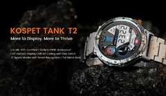 2023 KOSPET TANK T2 Smartwatch Ultra para Homens, Relógio eletrônico inteligen - EnRicos
