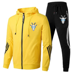 Conjunto coolpad antílope cabeça cabra Sportswear masculino com capuz casual c