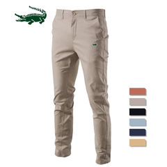 Jeans bordados de alta qualidade para homens, 100% algodão, Calça casual, Cal? - EnRicos