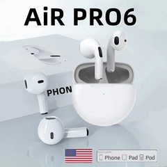 Air Pro 6 TWS Fones De Ouvido Sem Fio Bluetooth, Mini Pods Originais, Esporte He - comprar online