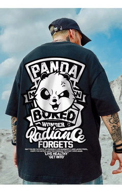 Camiseta casual de manga curta solta masculina, roupa de casal, blusa de algodã - loja online