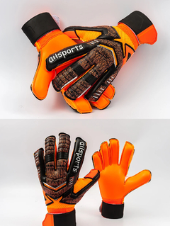 Imagem do Crianças Homens Futebol Profissional Goleiro Luvas 4mm Látex Com Proteção De