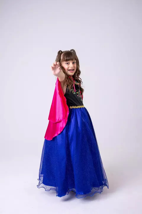 Fantasia Princesa Ana Frozen Longa - comprar online