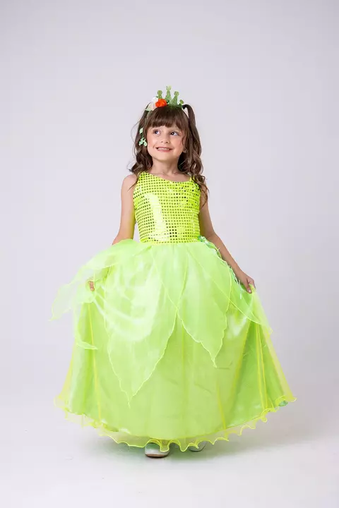 Fantasia Princesa Tiana - A Princesa e o Sapo - longo - comprar online