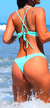 Bombacha Frunce Lateral Aqua - comprar online