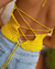 top ⱭⱮҼlӀⱭ en amarillo - comprar online