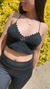 Top esmeralda negro