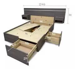 cama box Clasic 2 plazas - comprar online
