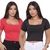 Imagem do Kit 2 Cropped Decote quadrado