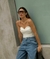 Calça Jeans Laura - Denim | Off White - loja online