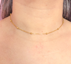 Colar Bolinhas Dourado na internet