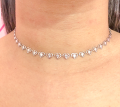 Choker Corações Floquinho - comprar online