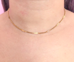 Colar Elegância Solar Dourado - comprar online