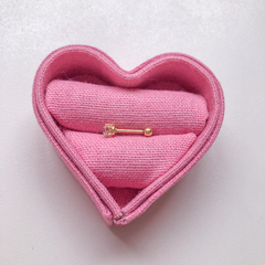 Piercing Ponto de Luz Dourado