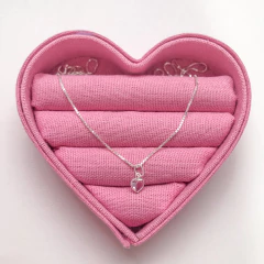 Colar Coração Rosa - comprar online
