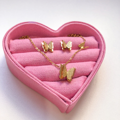 Conjunto de Colar e Brinco Borboleta Dourado - comprar online